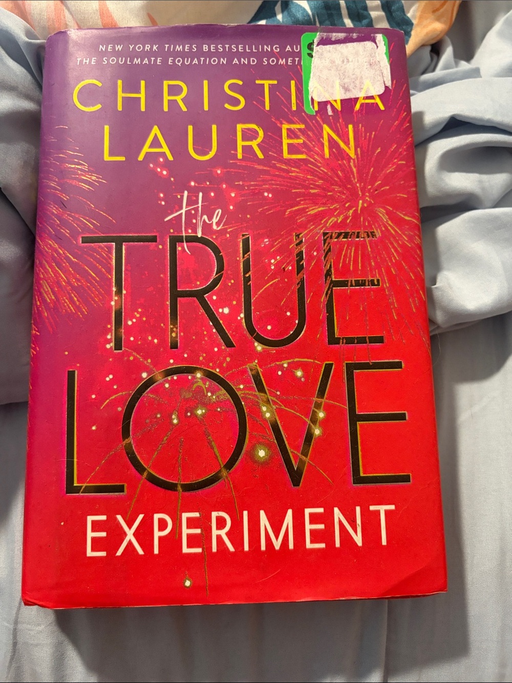 Christina Lauren "The True Love Experiment" Hardcover - Red & Purple Cover